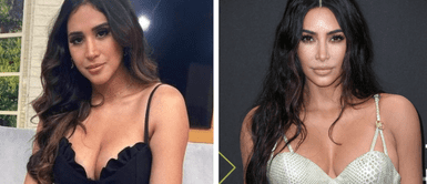 Melissa Paredes y Kim Kardashian Melissa Paredes y Kim Kardashian como dos gotas de agua al imitar look de Barbie