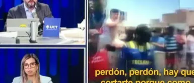 El video se volvió viral en redes sociales. Usuario pide a medio en vivo que "pase noticias que sean ciertas", pero cortan su llamada