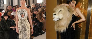 Desfile con cabezas de animales Controversial desfile con cabezas de animales salvajes causa revuelo en la Semana Moda de París