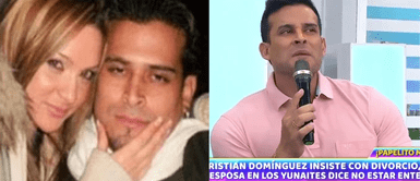 Christian Domínguez en la cuerda floja por Tania Ríos Esposa de Christian Domínguez lo ‘echa’: “Me dijo que si yo no me iba EE.UU., hubiéramos seguido juntos”
