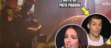 Patricio Parodi y Luciana Fuster son intervenidos por la Policía y le piden videosaludo Patricio Parodi es intervenido por la Policía, pero agentes le piden videosaludo en vez de papeles
