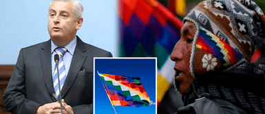 Congresista Fujimorista Juan Carlos Lizarzaburu le dice "Mantel de Chifa" a la bandera indígena Wiphala Congresista Fujimorista Juan Carlos Lizarzaburu le dice "Mantel de Chifa" a la bandera indígena Wiphala