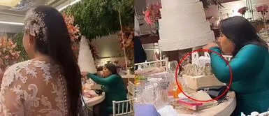 Un señora recibió críticas por su comportamiento en la boda. Invitada causa indignación al comerse los bocaditos en una boda: "Arrasó con todo"