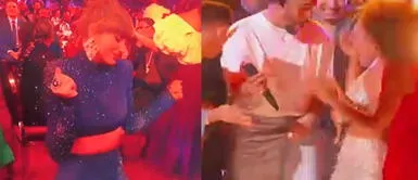 Taylor Swift fue una de las artistas que disfrutó de la presentación de Bad Bunny. Taylor Swift se rindió ante el ritmo de Bad Bunny en los Grammy 2023