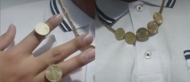 El joven se llevó las felicitaciones de los usuarios. Joven es sensación al elaborar joyas con monedas de 10 céntimos y usuarios enloquecen: "¿Haces envíos?"