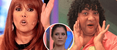 Magaly furiosa con Carlos Vílchez por querer acaparar el programa: "Déjala hablar a María Pía" Magaly furiosa con Carlos Vílchez por querer acaparar el programa: "Déjala hablar a María Pía"