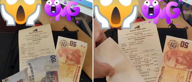 Cliente deja propina con billetes falsos en conocido restaurante de Trujillo y mozo se indigna: Se cree pendej... Cliente deja propina con billetes falsos en conocido restaurante de Trujillo y mozo se indigna: "Se cree pendej..."