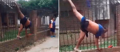 Ladrón que intentó robar en una casa quedó colgando de una reja: "el karma existe" Ladrón que intentó robar en una casa quedó colgando de una reja: "el karma existe"