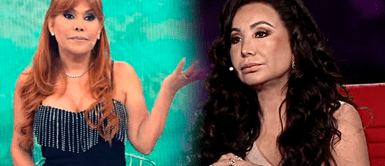 Janet Barboza y Magaly Medina Magaly Medina enfrenta a Janet Barboza por insinuar que bebe previo a su programa