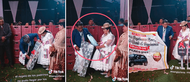 Padrinos regalan camioneta 0 km a recién casados en Huancayo, pero novios no se ven emocionados Padrinos regalan camioneta 0 km a recién casados en Huancayo, pero novios no se ven emocionados