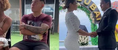 El joven se mostró emocionado por la boda de su expareja. Asiste al matrimonio de su expareja y su reacción es viral: "Te lo prometí"