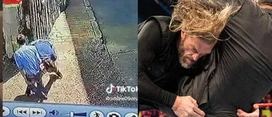 El video se volvió viral en redes sociales. ¡Le aplicó la lanza! Hombre tropezó y empujó a un señor