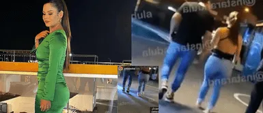 Andrea San Martín disfrutando en discoteca Andrea San Martín sorprende caminando descalza en discoteca: “La tapaban para que no la graben”