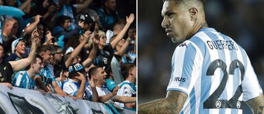 Hinchas de Racing Club aclaman a Paolo Guerrero Paolo Guerrero debutó en Racing y ya es considerado un Dios: "Perdonen, pero ya me ilusioné"