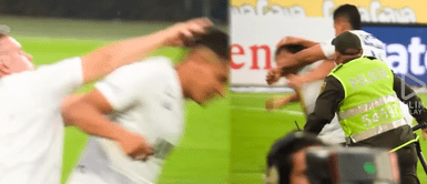 ¡Qué fuerte! Hincha ocasiona la expulsión de un jugador tras protagonizar intercambio de fuertes golpes ¡Qué fuerte! Hincha ocasiona la expulsión de un jugador tras protagonizar intercambio de fuertes golpes