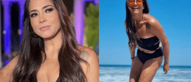 Katia Palma causa revuelo con look ladylike luciendo esbelta figura enfundada en mini vestido Katia Palma causa revuelo con sofisticado look ladylike enfundada en mini vestido