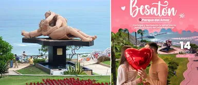 La sparejas podrán concursar en el 'Besatón' de Miraflores, donde se premiará a los tres finalistas. San Valentín: Municipalidad de Miraflores ofrece sorpresivo premio para el beso más largo