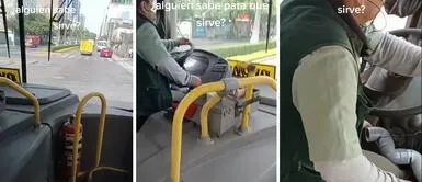 Chofer limeño de ómnibus es tendencia en redes por curioso aparato debajo del timón: Es para desfogar Chofer limeño de ómnibus es tendencia en redes por curioso aparato debajo del timón: "Es para desfogar"
