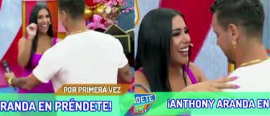 Anthony le da una sorpresa a Melissa Paredes Anthony Aranda sorprende EN VIVO a Melissa por ‘San Valentín: “Estoy muy orgulloso de ella”