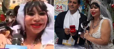 Susy Díaz se casó con su perrito de hace 18 años. Susy Díaz se casó con su mascota por San Valentín: "Es el único perro que no me ha engañado"