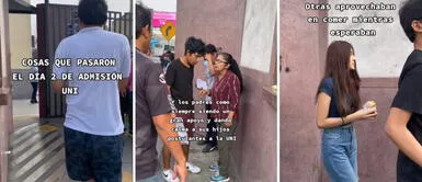 Madre alienta a su hijo en el segundo día de examen de admisión de la UNI: Tú puedes, hijo Madre alienta a su hijo en el segundo día de examen de admisión de la UNI: "Tú puedes, hijo"