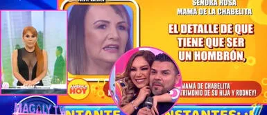 Magaly Medina criticó lo dicho por Doña Rosa y defendió a Rodney Rodríguez. Magaly a mamá de ‘Chabelita’ por decir que quería un “hombrón” para su hija: que se de por bien servida con el electricista