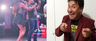 La actriz cómica también le dedicó la última canción de Shakira. Dayanita trolea Danny Rosales con peculiar movimiento: “perdón que te salpique”