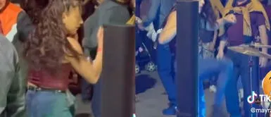 La señora llamó la atención con sus pintorescos pasos. ¡Al mismo estilo de la WWE! Señora practica movimientos de lucha, mientras baila en una fiesta