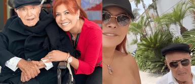 Magaly Medina feliz al estar de nuevo con su padre Magaly Medina feliz al anunciar que su padre salió de la clínica tras estar internado: "Ya está mejorcito"