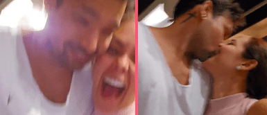 Karen Schwarz y Ezio Oliva gritan su amor con apasionado beso: “Purita miel” Karen Schwarz y Ezio Oliva gritan su amor con apasionado beso: “Purita miel”