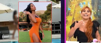Magaly Medina arremete contra Melissa Paredes por presumir derrier en hilo dental en piscina de club Magaly Medina tras ver a Melissa Paredes en prendas íntimas en club: "Luciendo lo que el cirujano le dio"