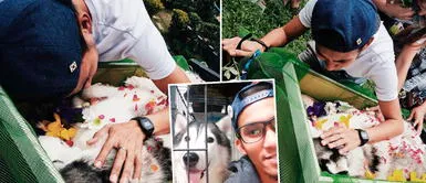 Joven llora por la partida eterna de su perrito Joven lloró desconsoladamente por la muerte de su perrito: "Perdí a mi hijo, no sé cómo seguir adelante"