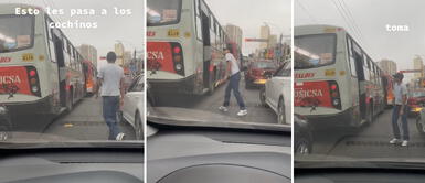 Pasajero lanza su cáscara de plátano en tráfico de Lima y ciudadano le da notable lección: No tires tu basura acá Pasajero lanza su cáscara de plátano en tráfico de Lima y ciudadano le da notable lección: "No tires basura"