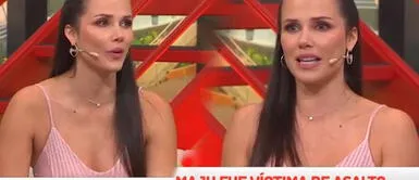 Maju Mantilla llora al contar que sufrió asalato cuando tenía 8 meses de embarazo | arriba mi gente | latina Maju Mantilla al borde del llanto tras contar que sufrió asalto estando embarazada: "Temblaba y se me quebraba la voz"