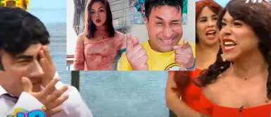 Los cómicos sorprendieron a Marco Zunino y Karina Calmet con reto de actuación. Dayanita deja en shock a Danny Rosales con tremenda cachetada