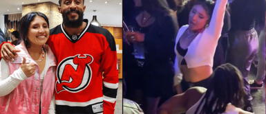 La cantante se mueve al ritmo de la la Triple T de Tini. Milena Warthon enloquece con esta canción y baila con Fredy Harel en despedida de Viña del Mar