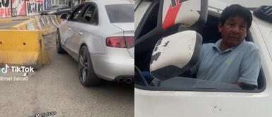 El joven consideró injusto el pago del infractor. Joven denuncia que le chocaron su auto y quieren pagarle S/10 de reparación