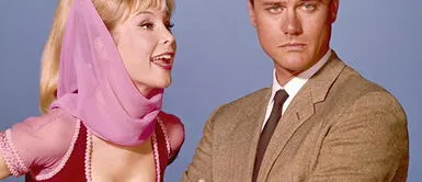 Bárbara Eden y Larry Hagman fueron los protagonistas de "Mi bella genio". Foto: NBC Mi bella genio y su cancelación que ni Bárbara Eden pudo evitar: ¿qué capítulo la destruyó?