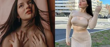 Francisca Aronsson con vestido glam en festival Francisca Aronsson se apodera del Festival de Málaga con un magnético vestido drapeado