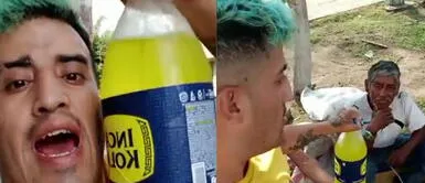 Makanaky protagonizó un bonito gesto. Makanaky regala gaseosa a jardineros que trabajan en pleno calor y usuarios reaccionan: "Buen corazón"