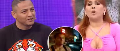 Magaly Medina molesta con Jonathan Maicelo. Magaly Medina al ver a Jonathan Maicelo golpear cámara de urraco: “Seguramente me lo quiso dar a mí”