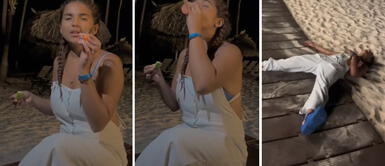 Susana Alvarado se vuelve viral al quedar noqueda con un shot de tequila: Si saben cómo me pongo, para qué me invitan Cantante de Corazón Serrano toma un 'shot' de tequila y se queda dormida en la playa: "Ahora levántala"