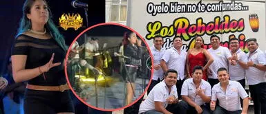 La agrupación de cumbia fue muy criticada en las redes sociales. Azucena Calvay es abandonada en pleno show por músicos de Los rebeldes de la cumbia