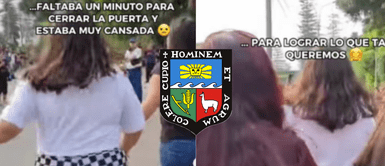 La joven llegó a las justas al examen de admisión. Postulante a la Agraria llega a las justas a examen de admisión y padres se unen para que ingrese