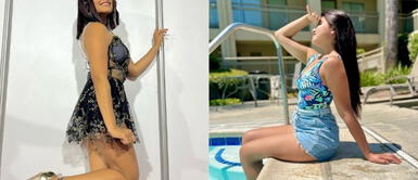 Nickol Sinchi y traje de baño en Miami Nickol Sinchi impresiona en las playas de Miami con un audaz traje de baño tangerine