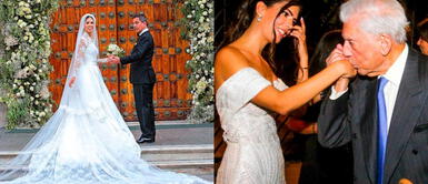 Josefina Vargas Llosa y sus dos vestidos de novia La nieta de Vargas Llosa, Josefina, acapara portadas internacionales con magistral vestido de novia