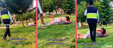 Pareja peruana no mide sus bajos instintos y son expulsados de parque por serenazgo Pareja peruana no mide sus bajos instintos y son expulsados de parque por serenazgo