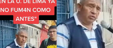 El señor expresó con tristeza que los tiempos han cambiado. Estudiantes de la U. de Lima se han regenerado, según vendedor de cigarros: "Ya no fuman tanto"
