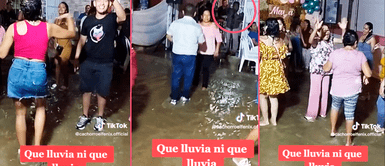 Familia piurana ignora Ciclón Yaku y arma el tono sobre el agua de las inundaciones con orquesta incluida Familia piurana ignora Ciclón Yaku y arma el tono sobre el agua de las inundaciones con orquesta incluida