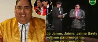 Tongo y Jaime Bayly cantan canción juntos. Tongo y la vez que compuso “Jaime pa’ presidente” como campaña presidencial para Jaime Bayly